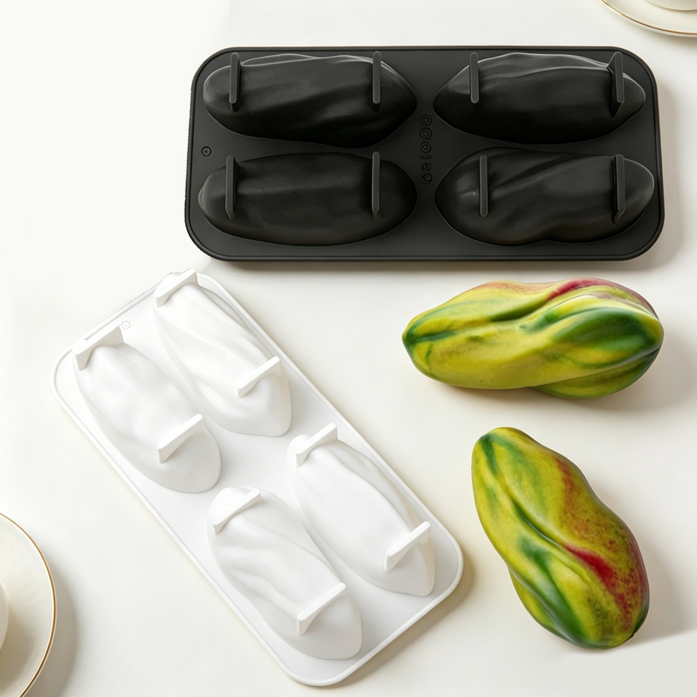 Soap Making Lye - 4 or 9-Cell Pistachio Design Silicone