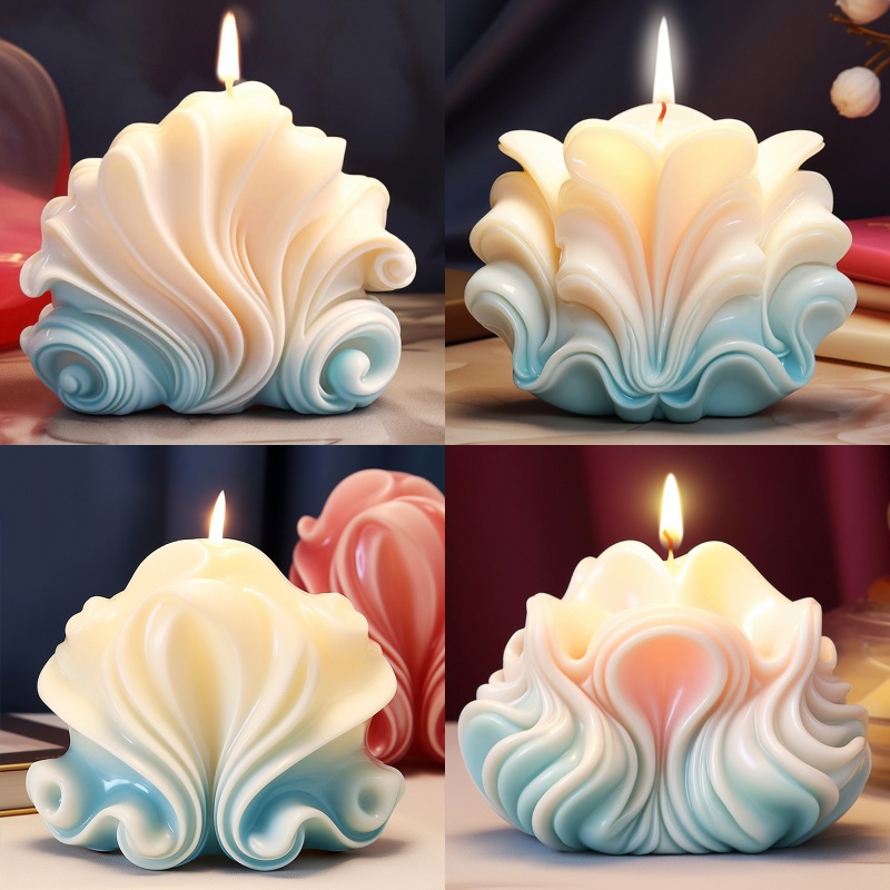 Soap Making Equipment For Beginners - Ocean Shell Candle Silicone Molds Handmade