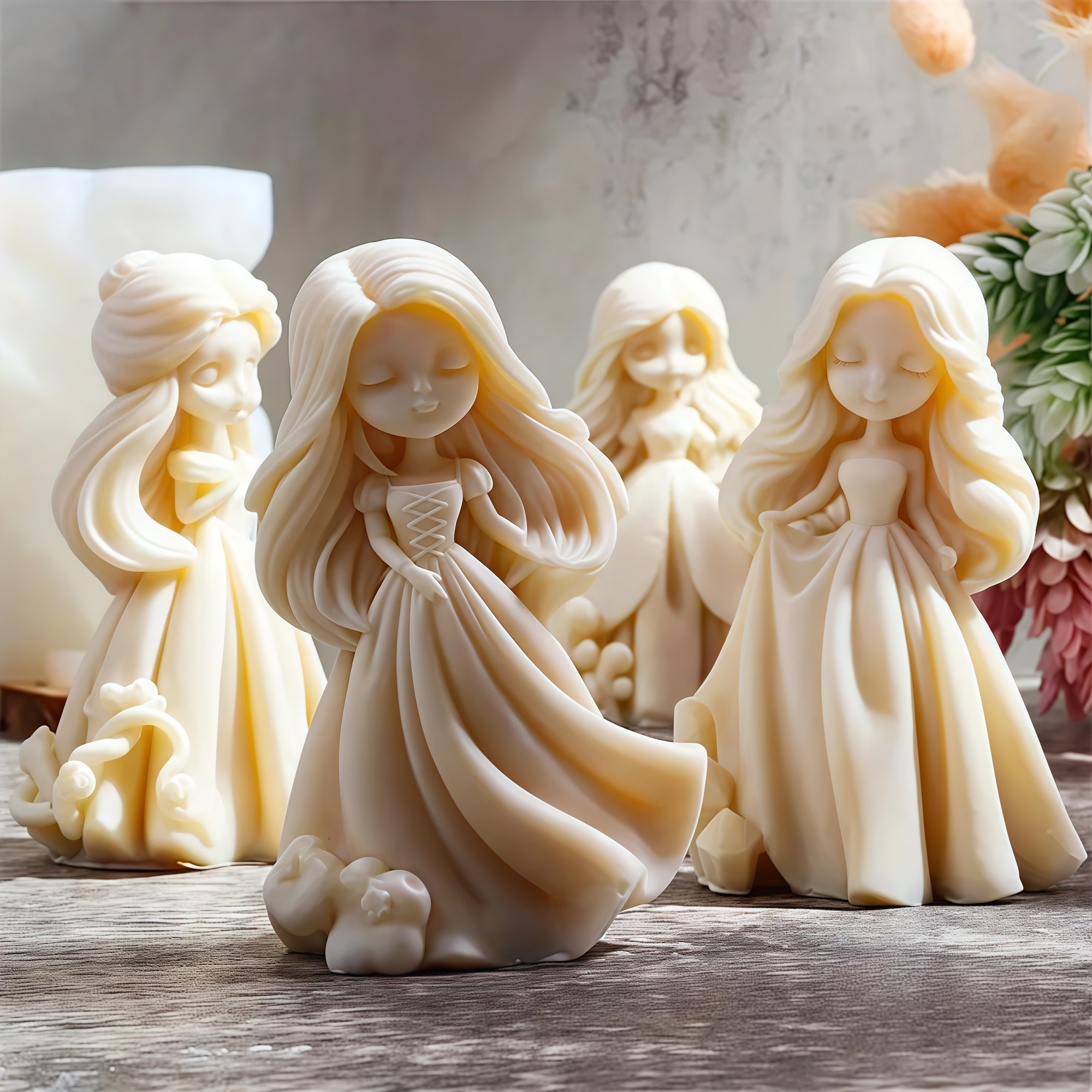 Soap Making Equipment For Beginners - 3D Sweet Princess Doll Silicone Candle