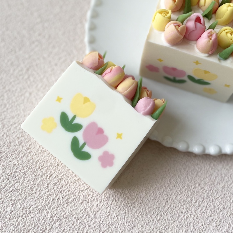 Flower Tulip Pattern Clay Extr – Soap Making Hobby recenzja i cena