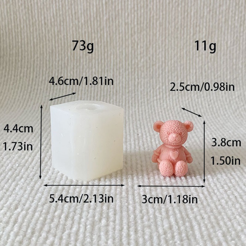 Mini Love Bear Candle Silicone – Soap Making Equipment For Beginners recenzja i cena