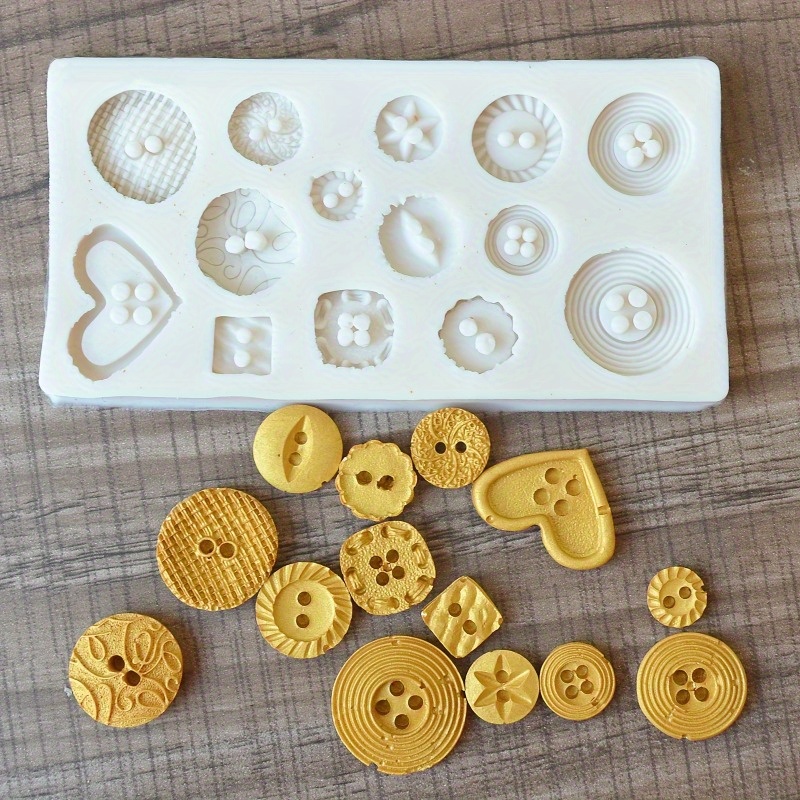 Buttons Shape Silicone Mold Si – Soap Making Workshop recenzja i cena