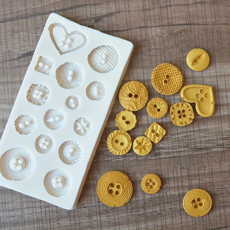 Buttons Shape Silicone Mold Si – Soap Making Workshop recenzja i cena