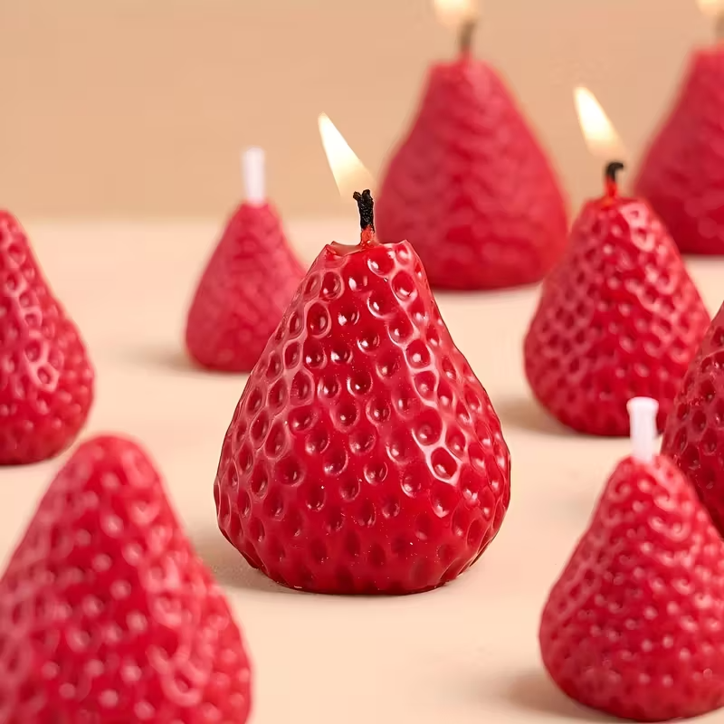 Strawberry Silicone Candle Mol – Soap Making Accessories recenzja i cena