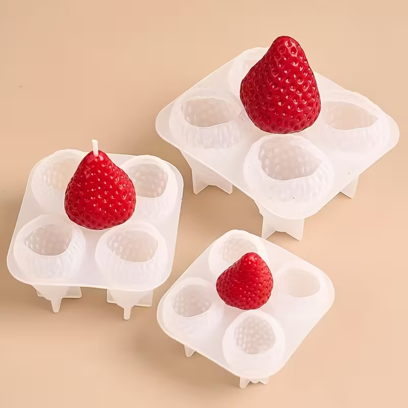 Strawberry Silicone Candle Mol – Soap Making Accessories recenzja i cena