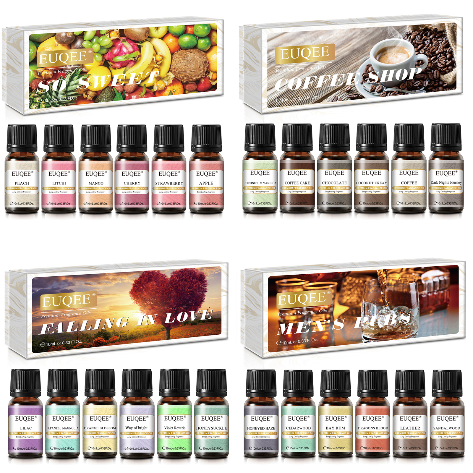 EUQEE 6pcs Fragrance Oils Set  – Soap Making Books recenzja i cena