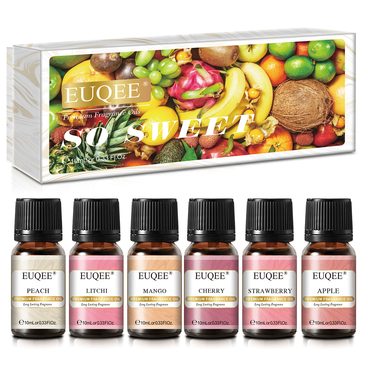 EUQEE 6pcs Fragrance Oils Set  – Soap Making Books recenzja i cena