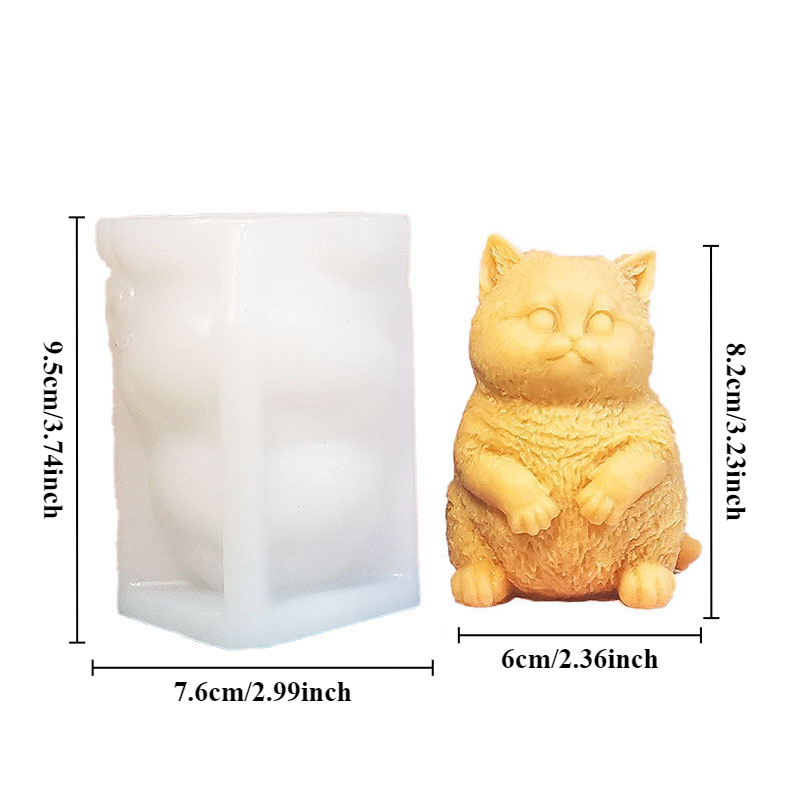 DIY Standing Fat Cat Silicone  – Soap Making Animal Fat recenzja i cena