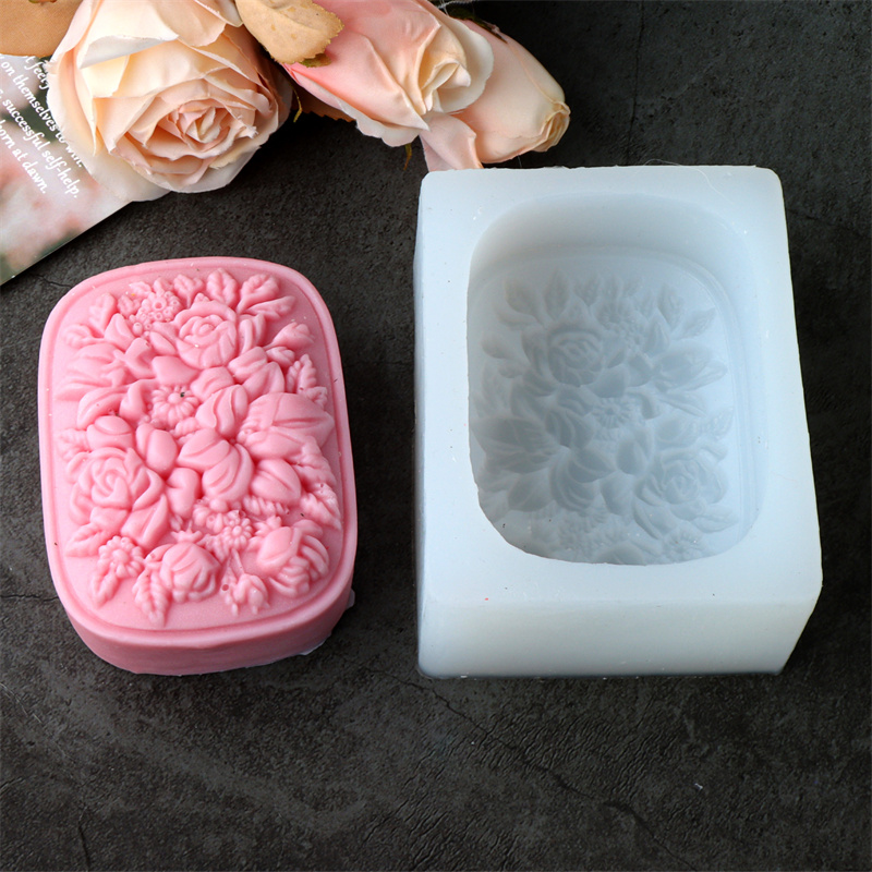 Square Floral Silicone Soap Mo – Soap Making Equipment For Beginners recenzja i cena