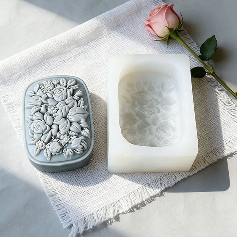 Square Floral Silicone Soap Mo – Soap Making Equipment For Beginners recenzja i cena