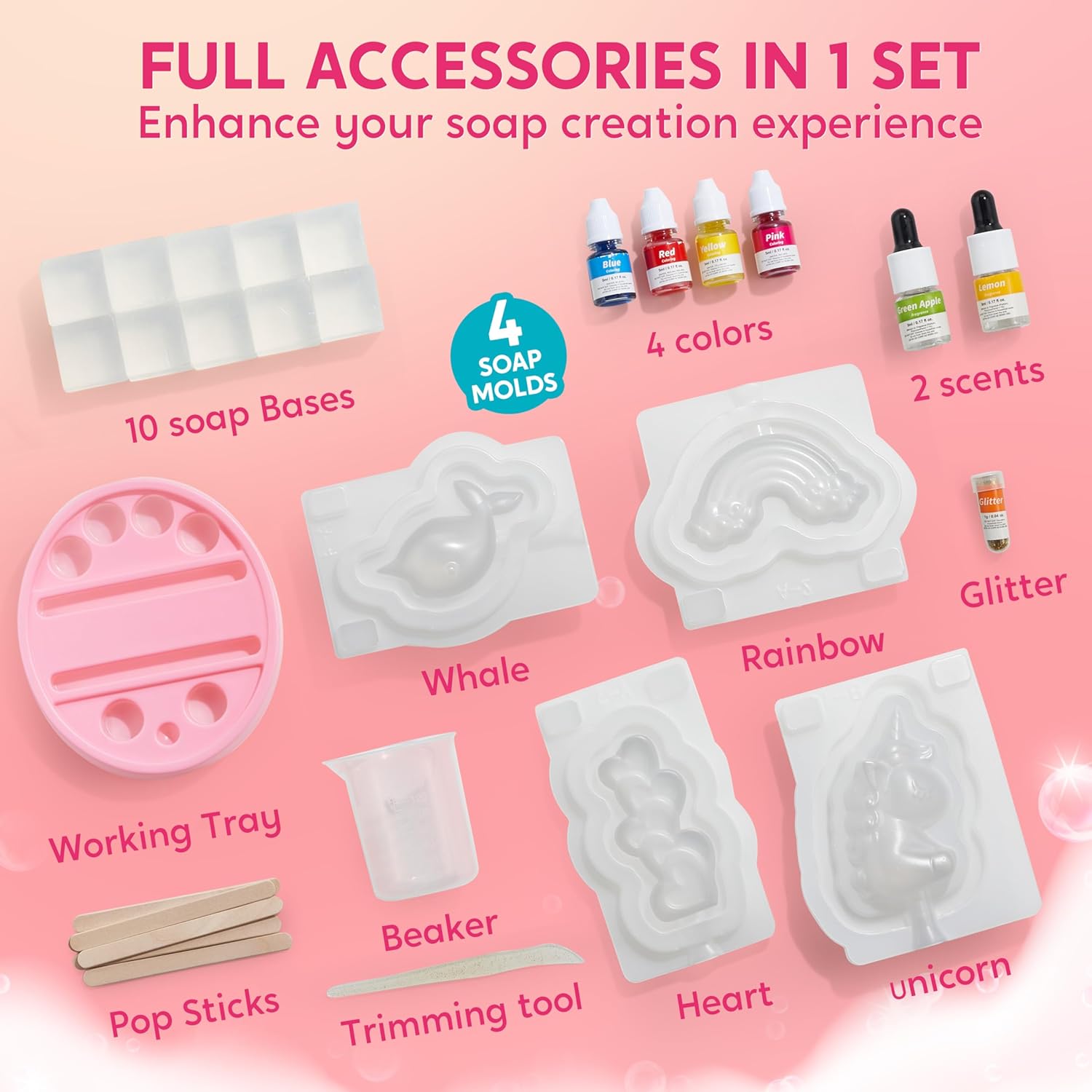 JOYFY Unicorn Soap Making Kit  – Soap Making Essentials recenzja i cena