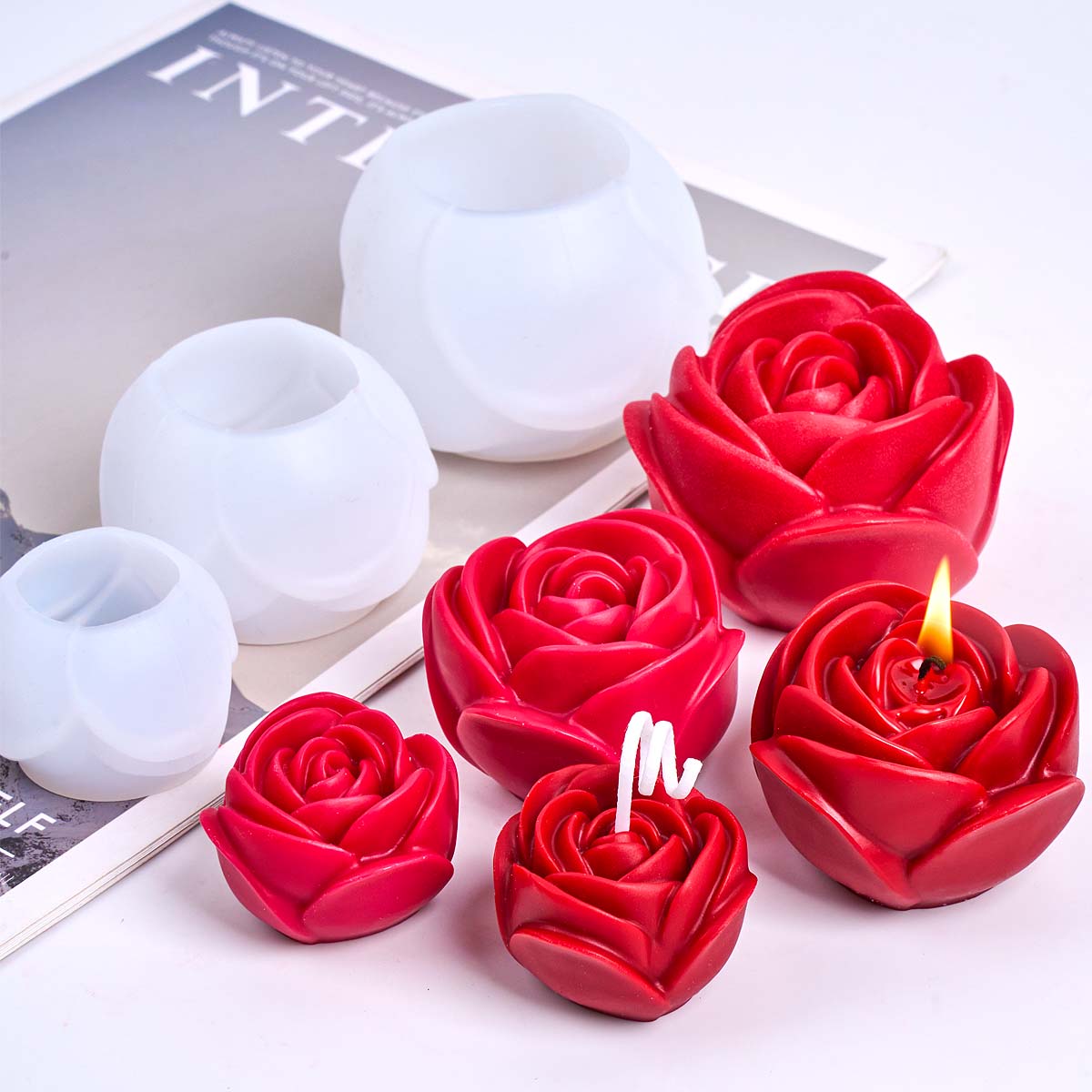 3D Flower Shape Silicone Candl – Soap Making Essentials recenzja i cena