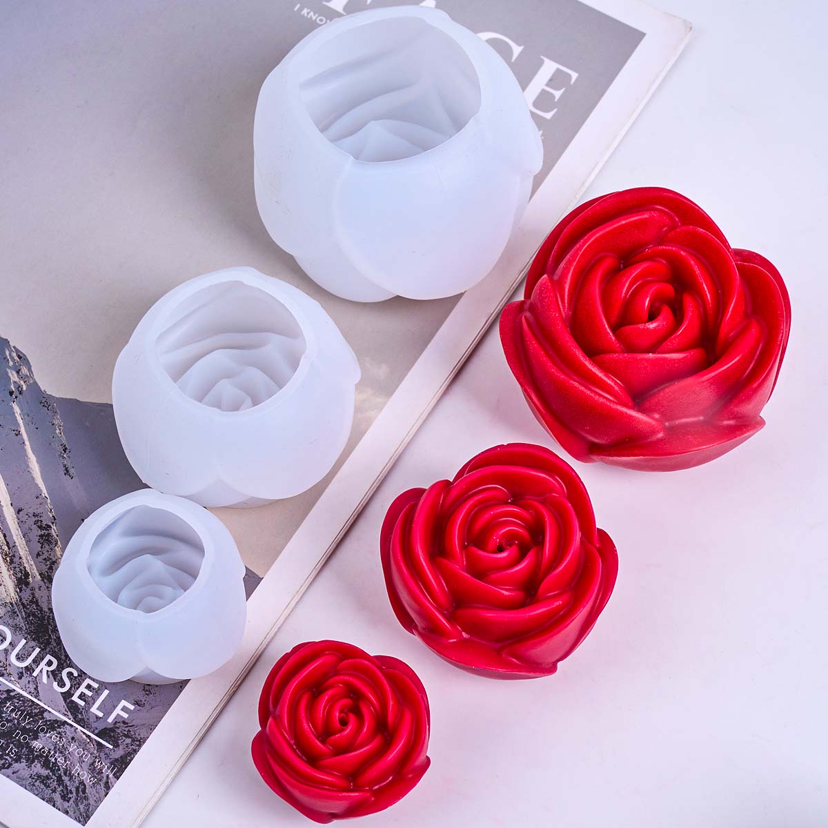 3D Flower Shape Silicone Candl – Soap Making Essentials recenzja i cena