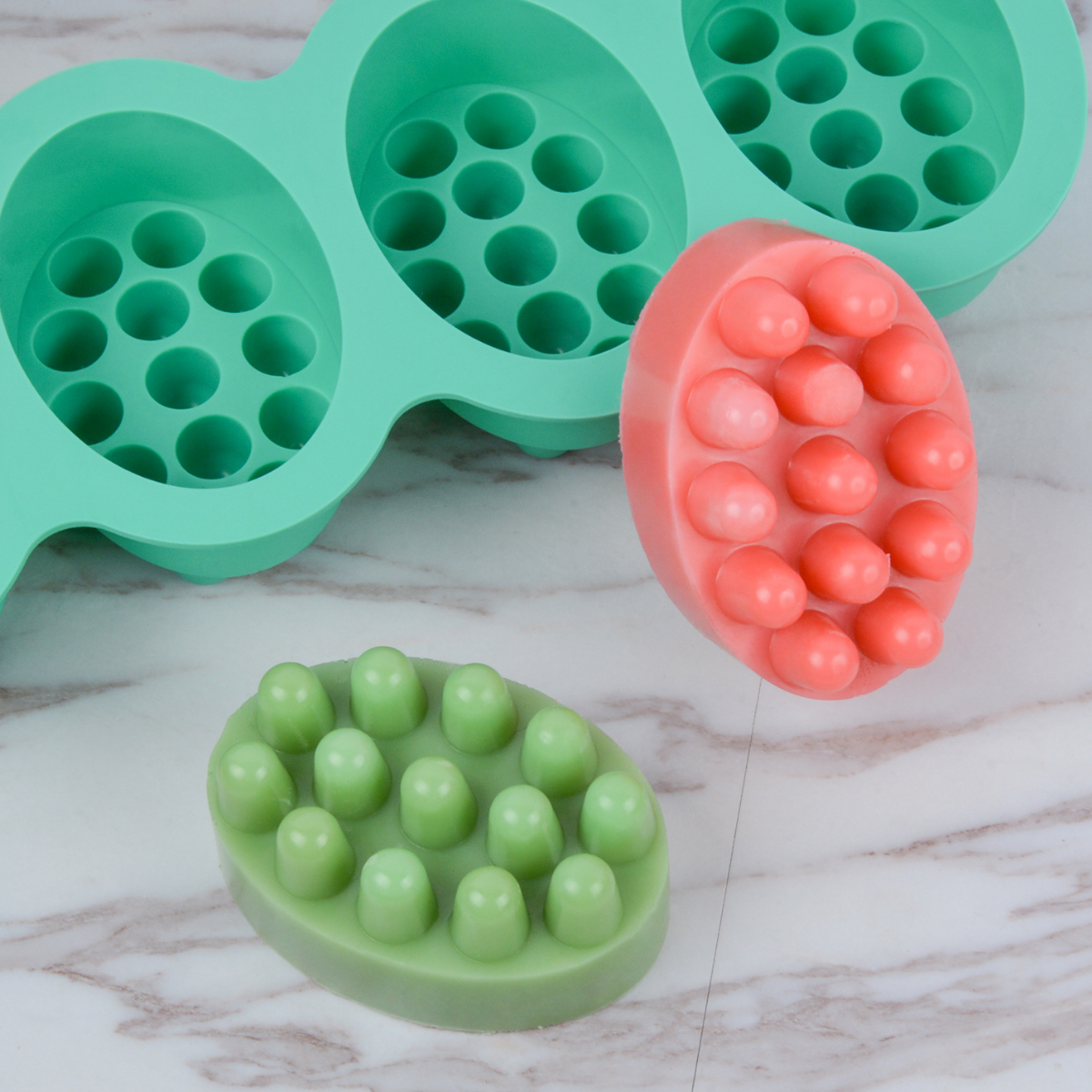 4 Hole Oval Massage Soap Silic – Soap Making Essentials recenzja i cena