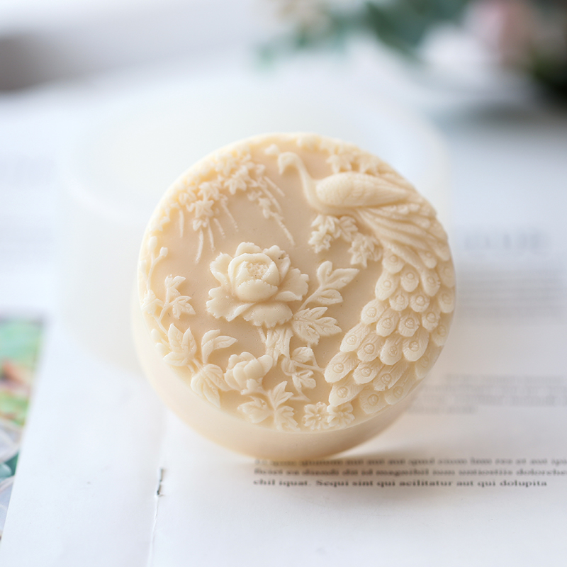 Peacock Flower Pattern Silicon – Soap Making Accessories recenzja i cena