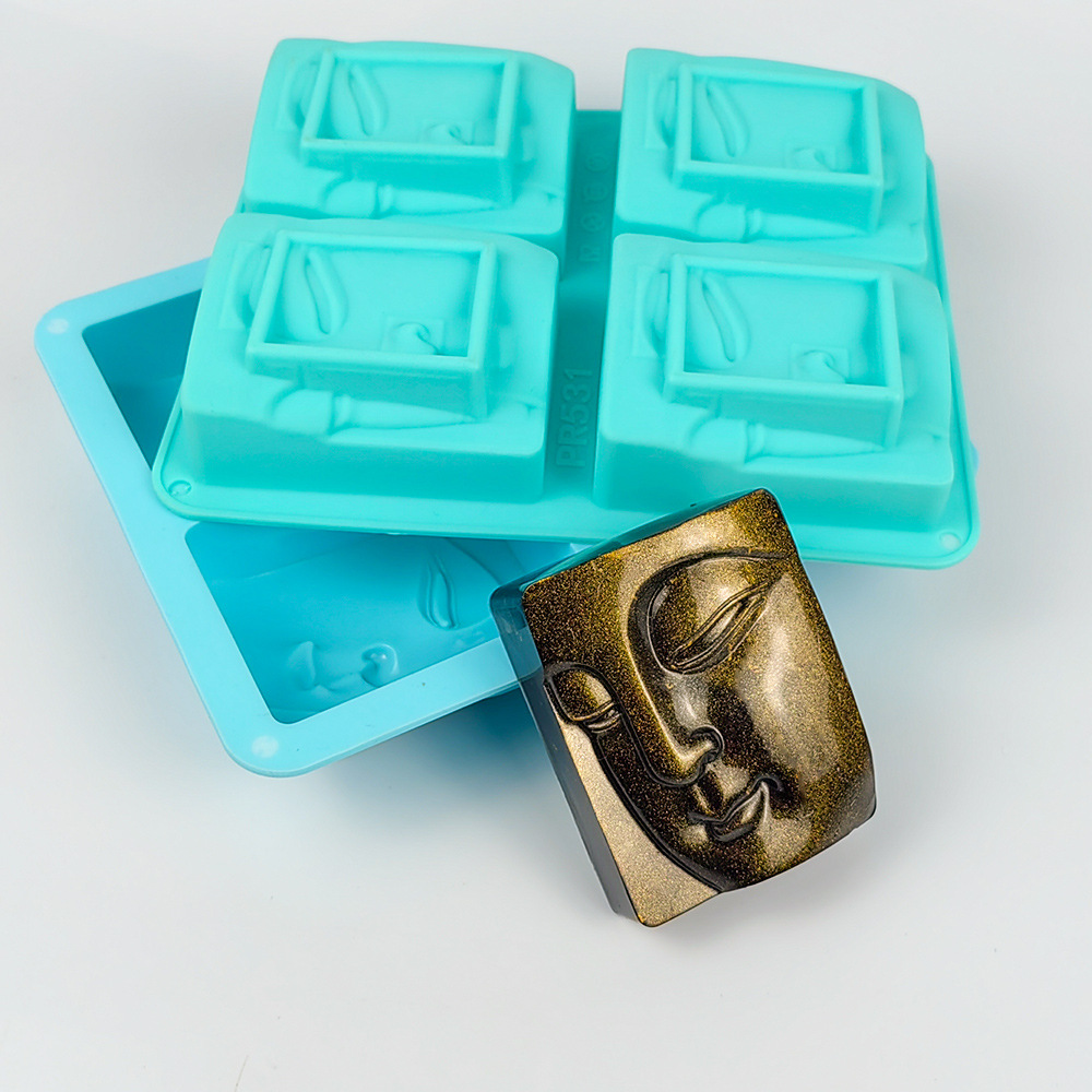 4 Holes Buddha Portrait Soap M – Soap Making Lye recenzja i cena